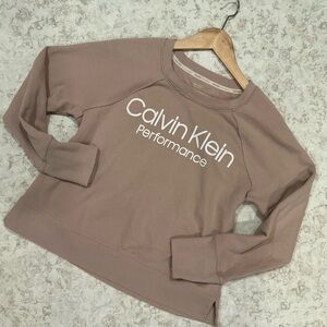 Calvin Klein Performance Dusty Mauve Logo Sweatshirt